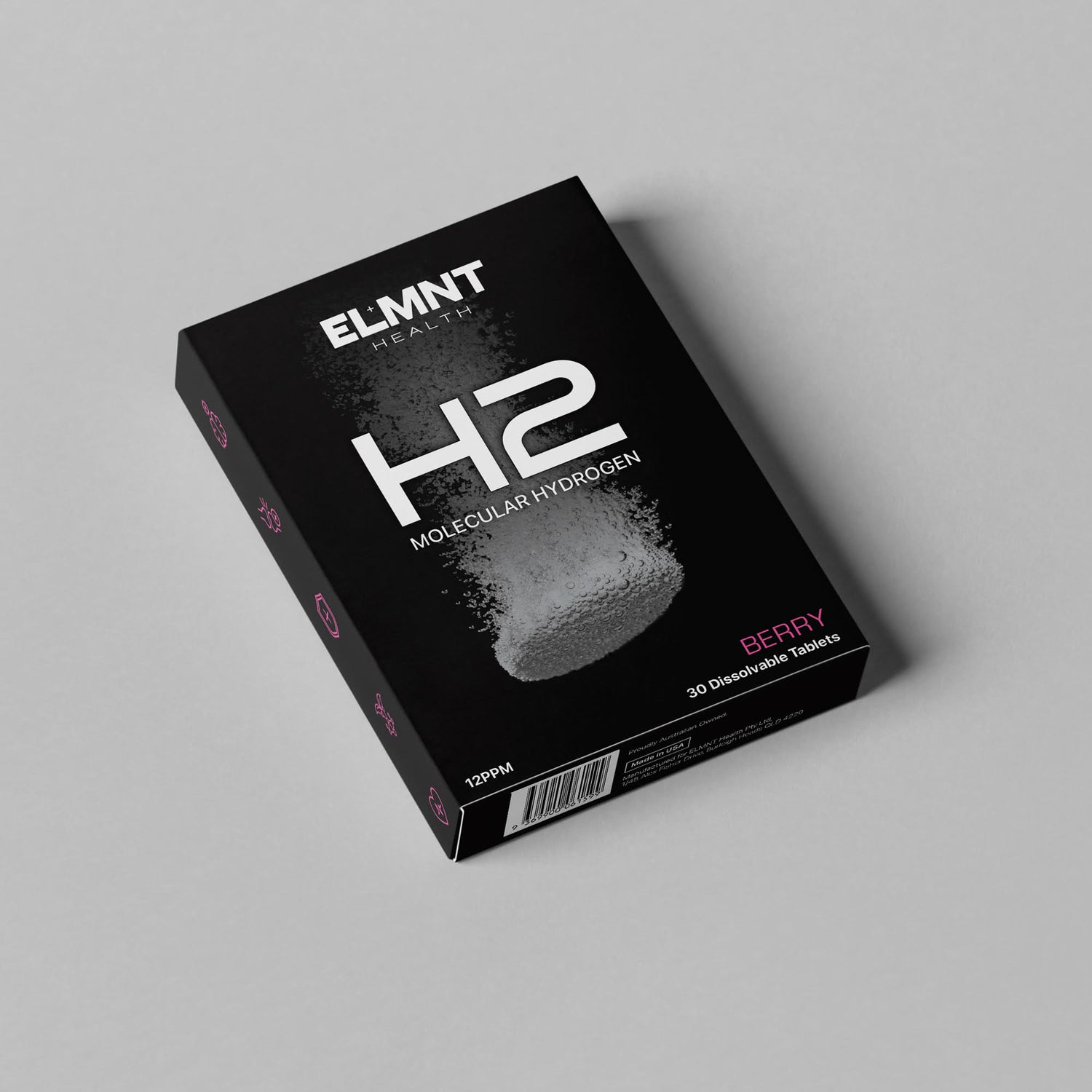H2 Molecular Hydrogen Water Tablets - Berry (30 Pack tablets)