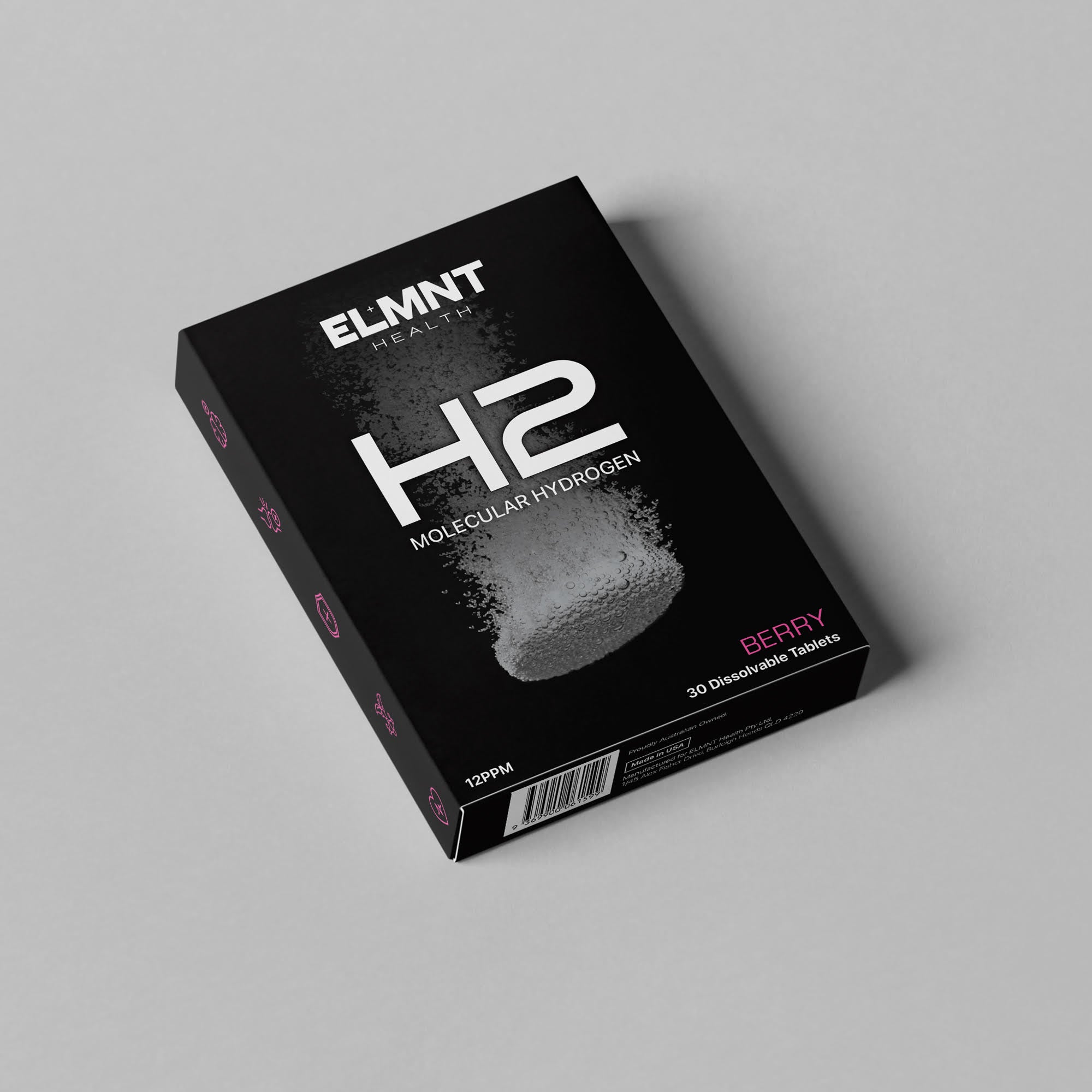 H2 Molecular Hydrogen Water Tablets - Berry (30 Pack tablets)